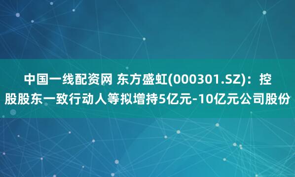 中国一线配资网 东方盛虹(000301.SZ)：控股股东一致行动人等拟增持5亿元-10亿元公司股份