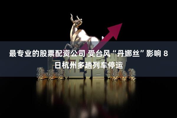 最专业的股票配资公司 受台风“丹娜丝”影响 8日杭州多趟列车停运